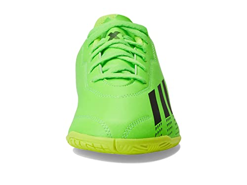 adidas X Speedportal.4 Indoor Soccer Shoe, Solar Green/Solar Red/Solar Yellow, 11 US Unisex Little Kid