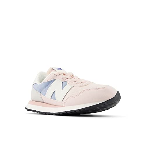 New Balance Girls 237 V1 Bungee Sneaker, Quartz Pink/Light Arctic Grey, 2.5 Little Kid