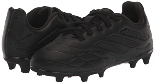 adidas Copa Pure.3 Firm Ground Soccer Shoe, Black/Black/Black, 4 US Unisex Big Kid