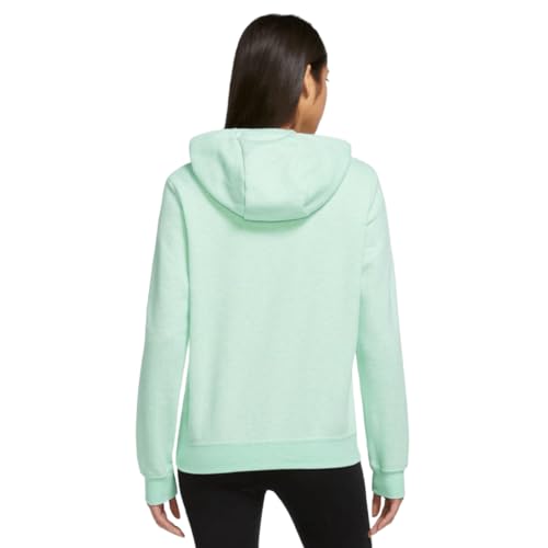 Nike Women's Sportswear Club Fleece Funnel-Neck Hoodie (US, Alpha, 1X, Plus, Regular, Mint Foam/Heather)