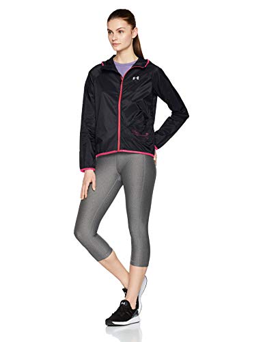 Under Armour Women's Qualifier Storm Packable Jacket , Black (003)/Reflective , Small