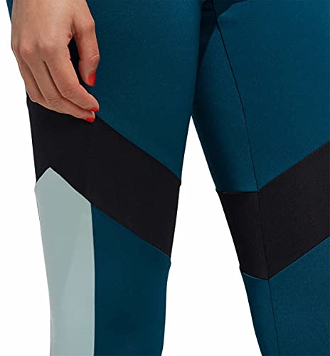 adidas Women's Designed 2 Move Colorblock Regular Rise 7/8 Tight Tech Mineral/Black X-Small