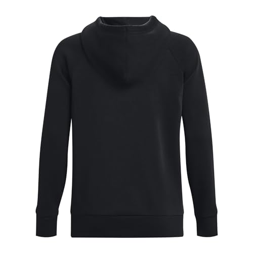 Under Armour Womens Rival Fleece Big Logo Hoodie , (001) Black / / White , Medium
