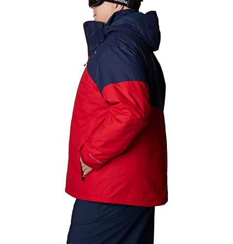 Columbia Men's Last Tracks Jacket, Mountain Red/Collegiate Navy, Large