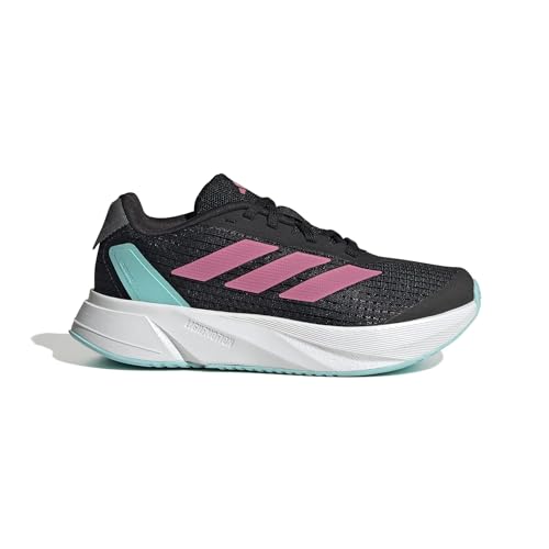 adidas Duramo SL Sneaker, Core Black/Pink Fusion/White, 2 US Unisex Little Kid