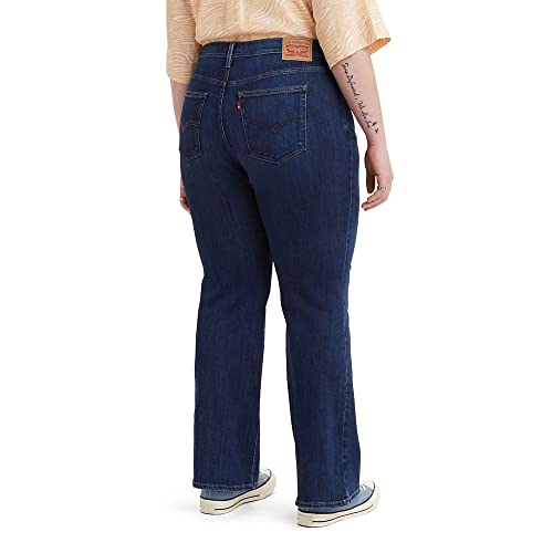 Levi's Women's Plus 726 High Rise Flare Jeans, (New) Dark Indigo Worn in, 35 Regular