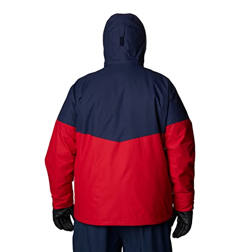 Columbia Men's Last Tracks Jacket, Mountain Red/Collegiate Navy, Large