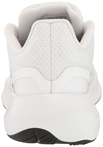 adidas Women's Run Falcon 3.0 Sneaker, White/Black/Black, 8