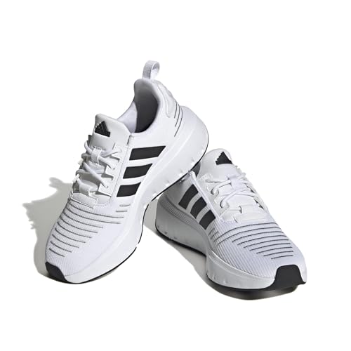 adidas Swift Run23 Sneaker, White/Core Black/Grey, 7 US Unisex Big Kid