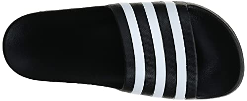 adidas Unisex Adilette Aqua Slides Sandal, Core Black/White/Core Black, 9 US Men