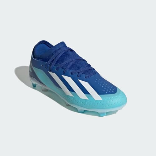 adidas Soccer X Crazylight.3 Firm Ground (Little Kid/Big Kid) Bright Royal/White/Solar Red 5 Big Kid M