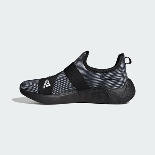 adidas Women's Puremotion Adapt Sportswear Sneaker, Core Black/White/White, 8