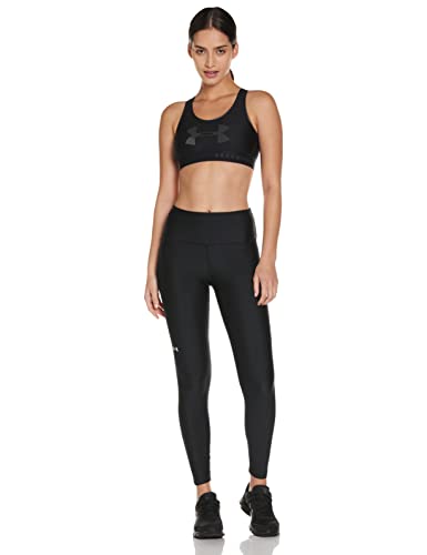 Under Armour Women's HeatGear Armour High No-Slip Waistband Pocketed Leggings , Black (001)/White , Small
