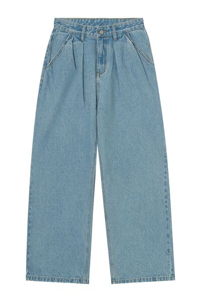 Wide Leg Jeans With Pockets