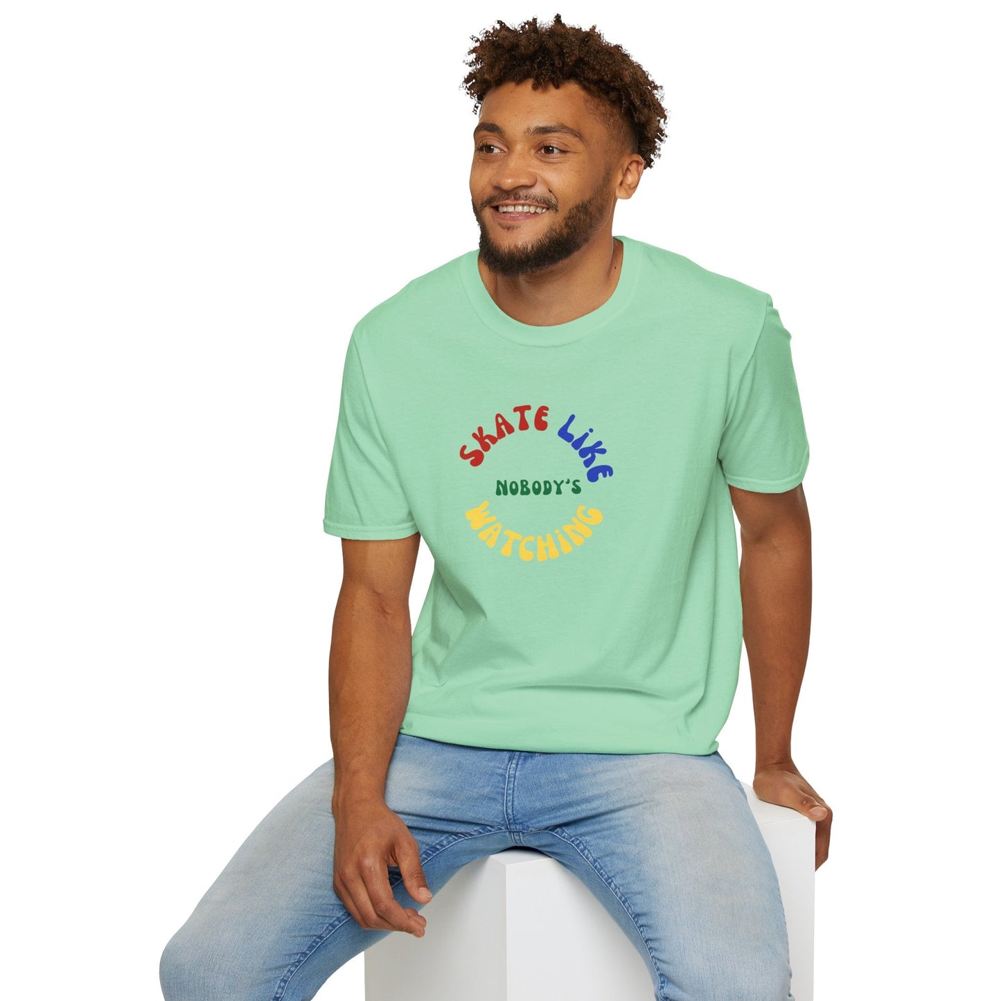 Primary Skate Like Nobody's Watching Unisex T-Shirt