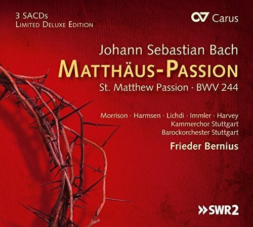 Bach,j.s. / Morrison,hannah / Harmsen,sophie - St. Matthew Passion Bwv 244 - Super Audio CD