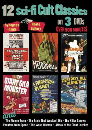 12 Sci-fi Cult Classics - 12 Sci-fi Cult Classics - DVD