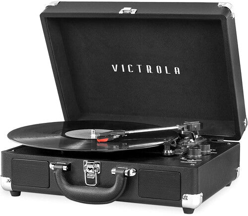 Victrola Journey Bluetooth Suitcase Turntable Record Player Black (VSC550BTBLK) - Turntable