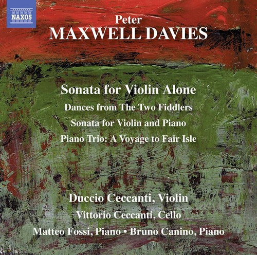 Davies / Ceccanti / Fossi - Maxwell Davies: Sonata For Violin Alone - Music CD