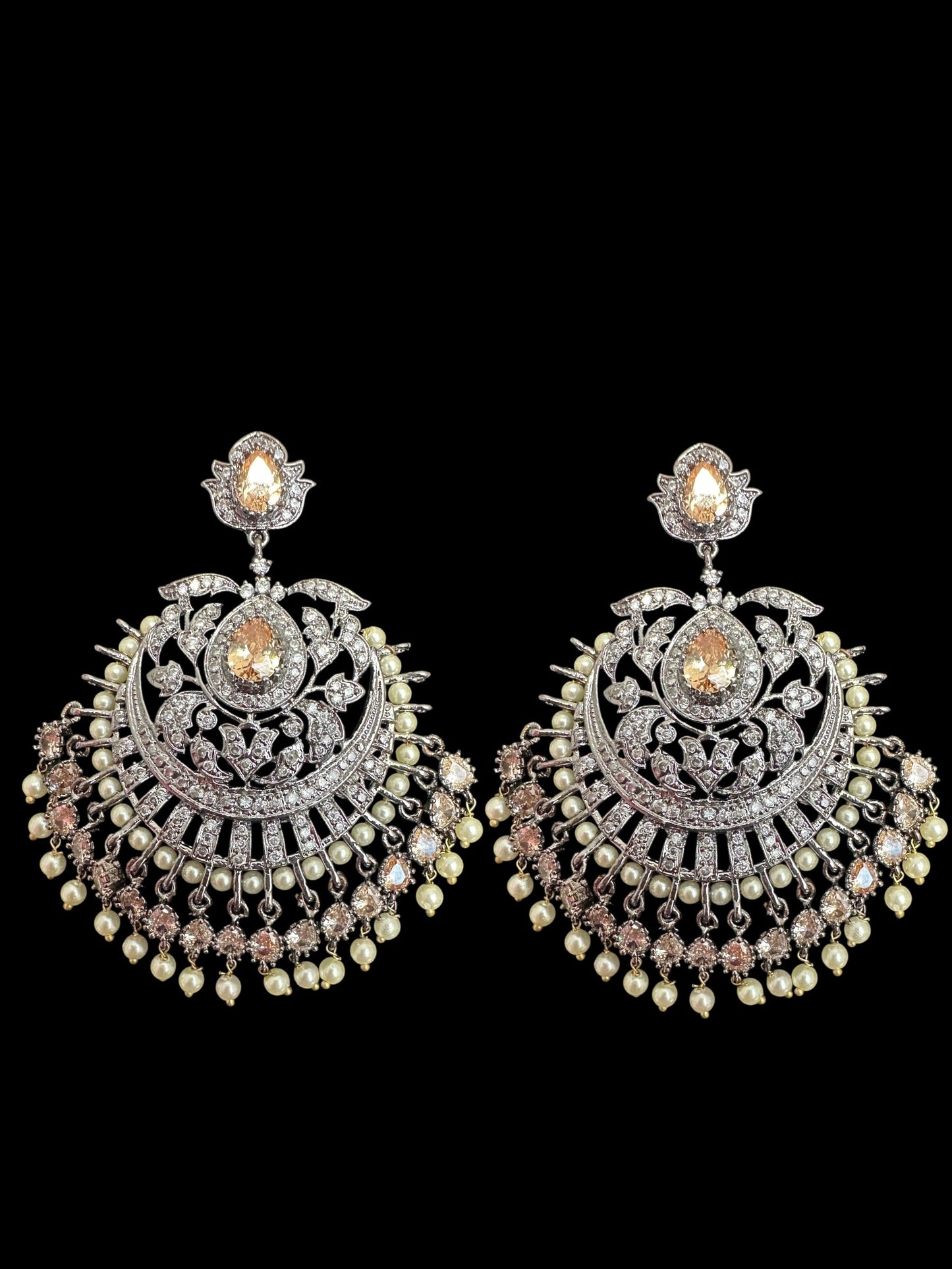 Victorian earrings tika - golden ( READY TO SHIP )