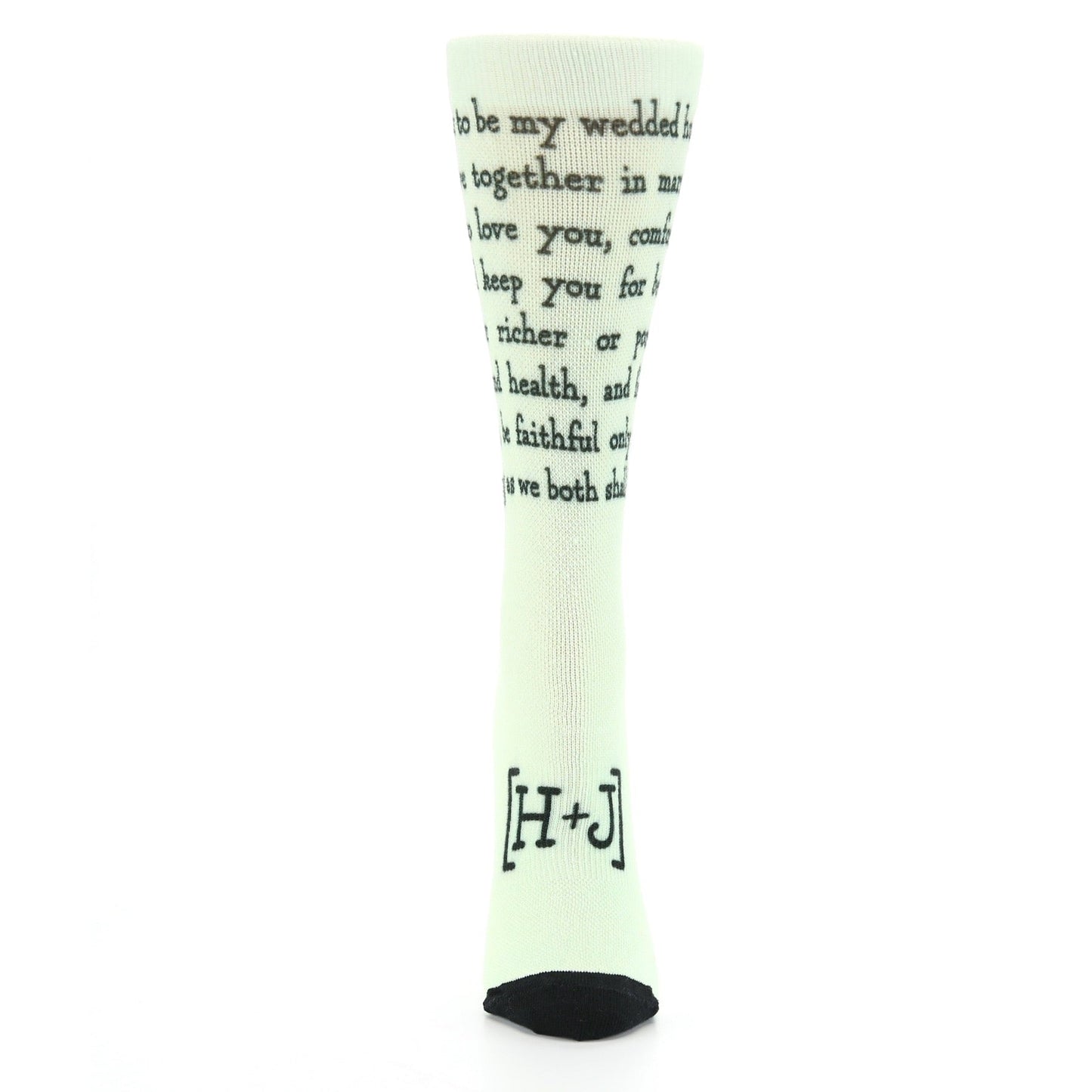 Sage Sweet Sentiment Custom Note Socks - Women’s Custom Socks With Initials