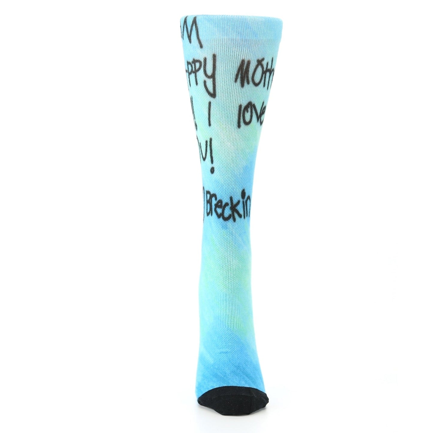 Women's Happy Mother's Day Handwritten Teal and Light Blue Note
