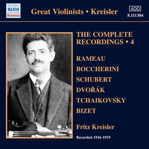 Kreisler,fritz - V 4: Complete Solo Recordings - Music CD