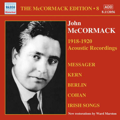Pasternack; Victor Orchestra; Rattay; Lapitino; Bo - V 8: Mccormack Edition - 1918 - Music CD