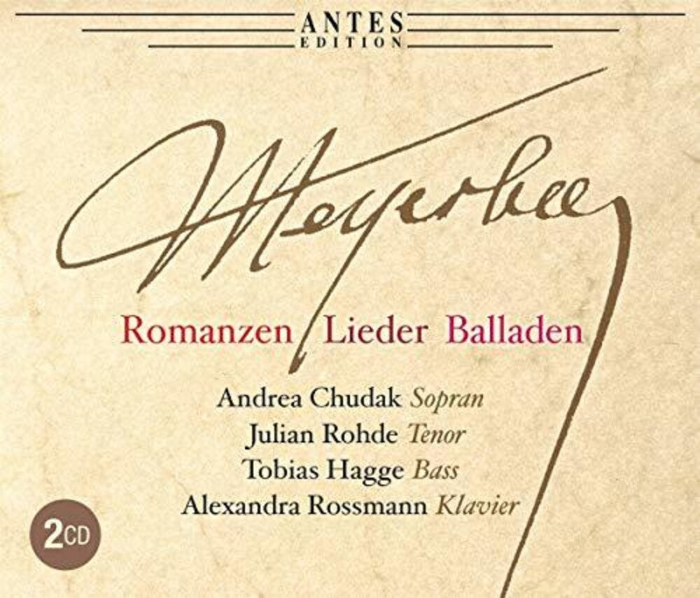 Meyerbeer / Chudak / Rossmann - Romanzen & Lieder & Balladen Music CD