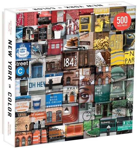 Galison - New York In Color 500 Piece Puzzle - Games