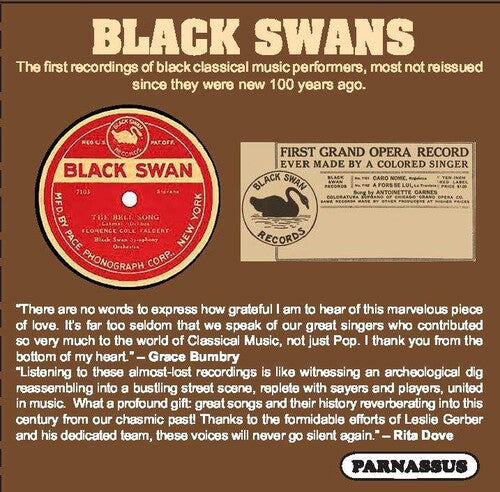Burleigh,harry / Boatner,edward / Talbert,florence - Black Swans: Earliest African-american Classical - Music CD