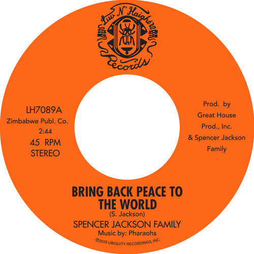 Spencer Jackson Family - Bring Back Peace To The World Pt. I & 2 - Vinyl Record