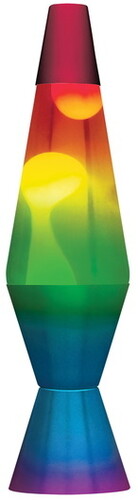 Lava 14.5'' Rainbow Hand Painted - Tricl Lava Lamp Light - Special Products