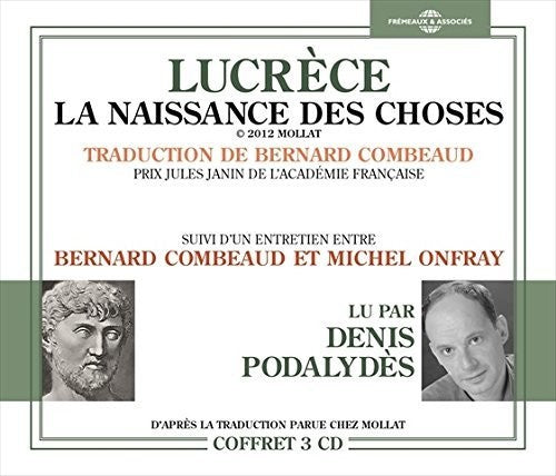 Onfray,michel - Lucrece La Naissance Des Choses Suivi D'un - Music CD