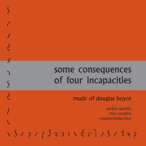 Boyce / Trio Cavatina - Some Consequences Of Four Incapacities - Music CD