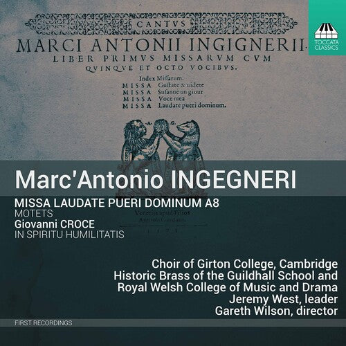Ingegneri / Wilson - Missa Laudate Pueri Dominum - Music CD