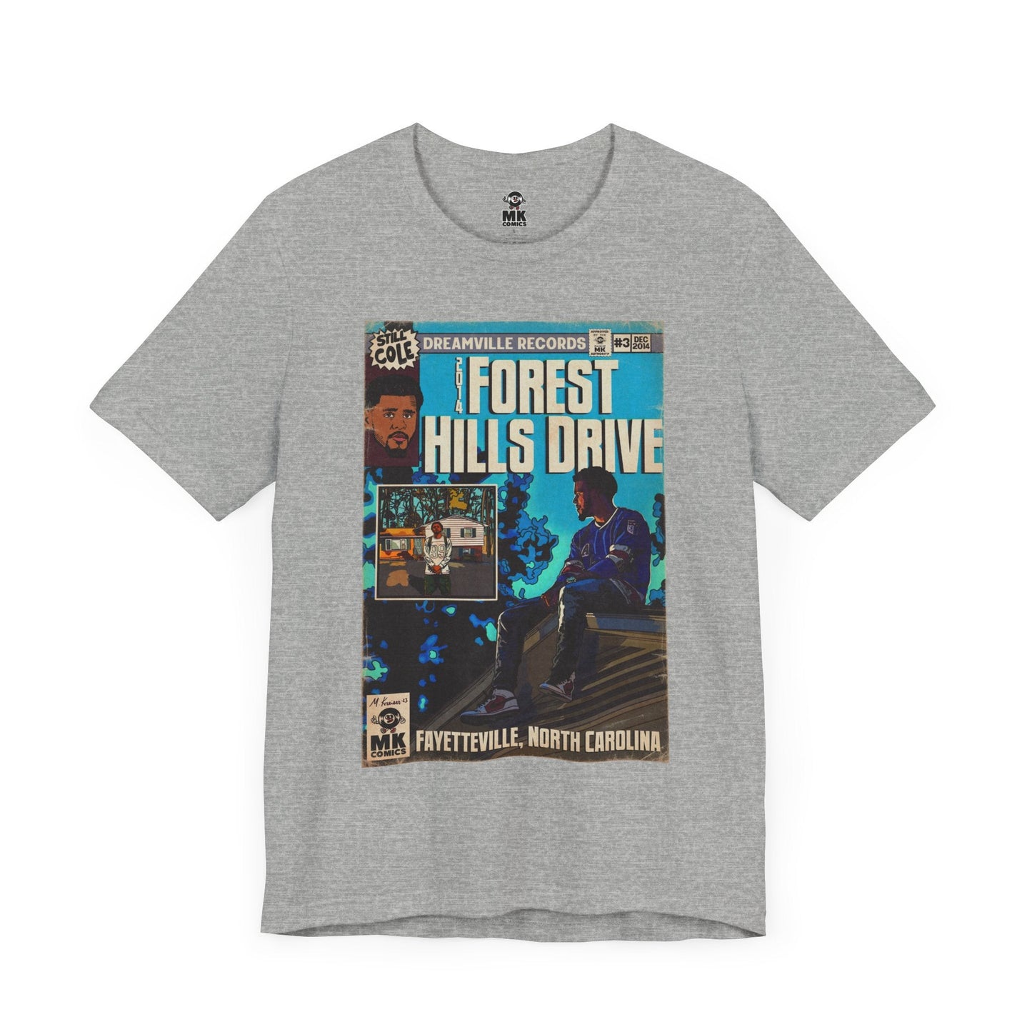 2014 Forest Hills Drive - Comic Book Art - Unisex Jersey Short Sleeve Tee