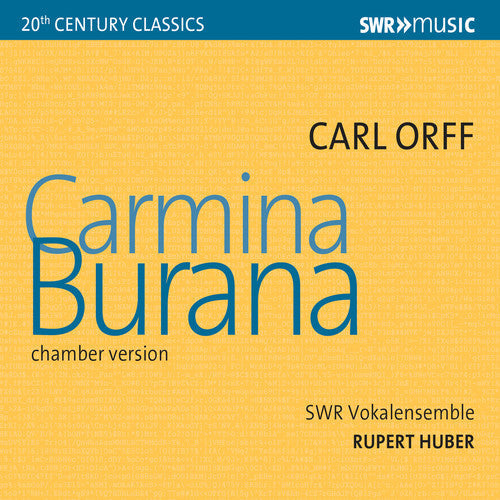 Orff / Swr Vokalensemble / Behle - Carmina Burana - Music CD
