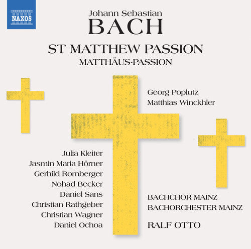 Bach,j.s. / Poplutz / Bachorchester Mainz - St Matthew Passion - Music CD