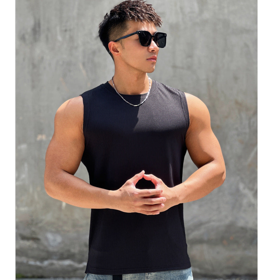 Quick-Dry Sleeveless Training Vest - Lightweight Polyester Athletic Top