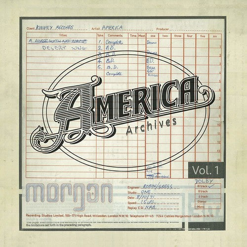 America - Archives Vol 1 - Music CD