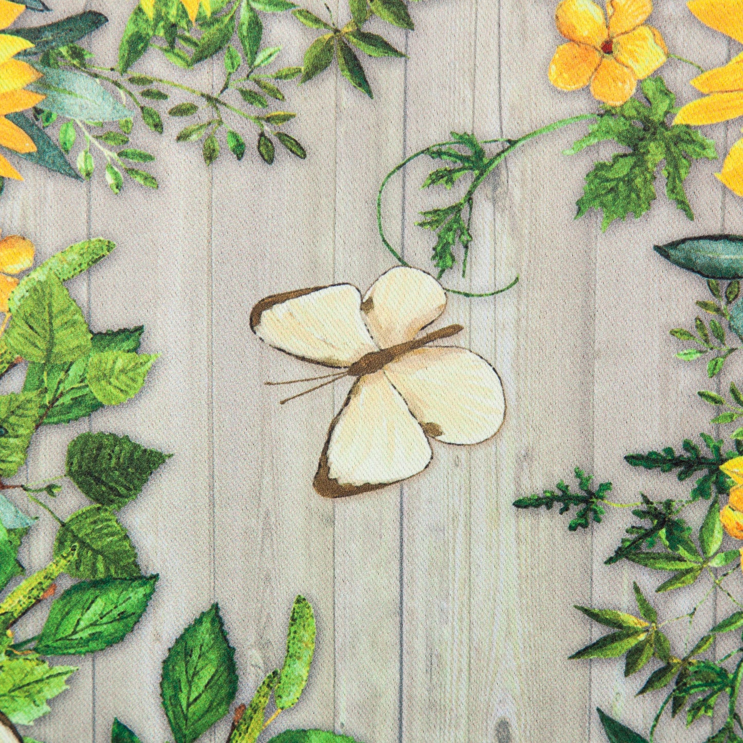 Sunflower Wreath Garden Suede Flag