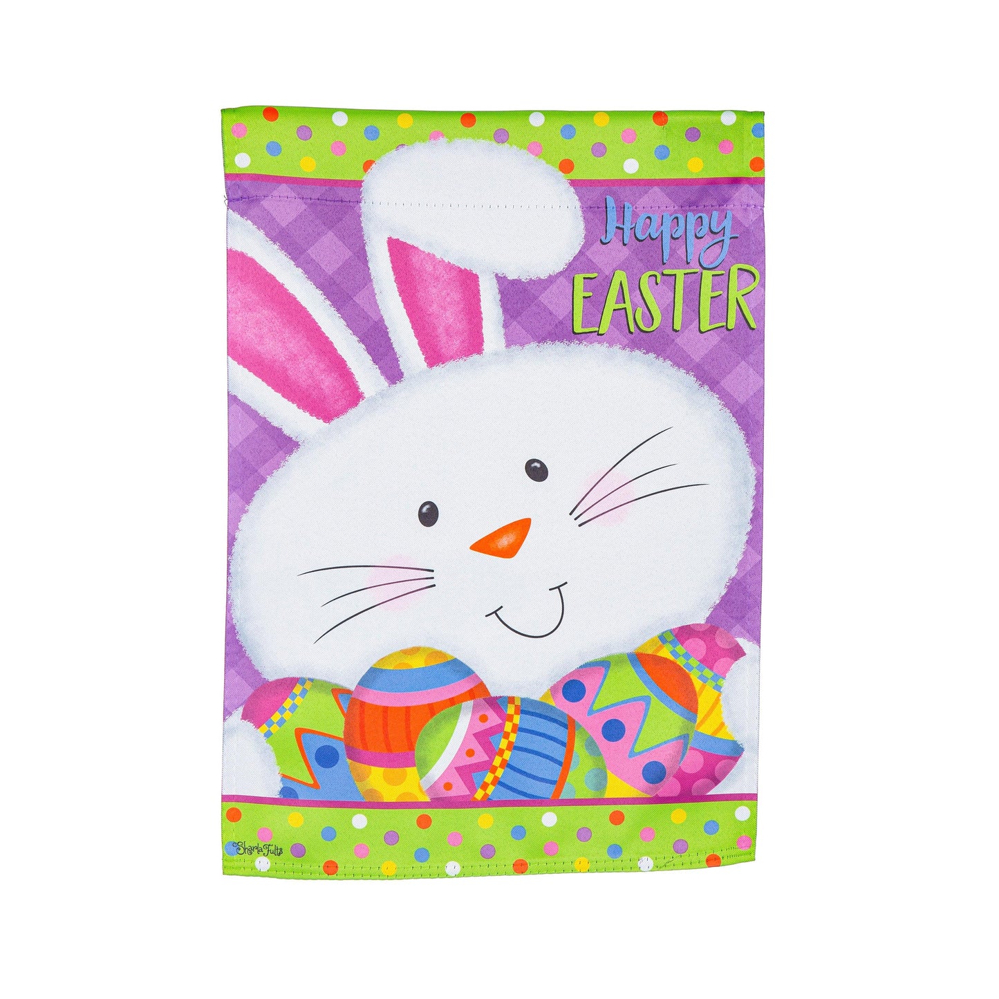 Easter Bunny Suede House Flag