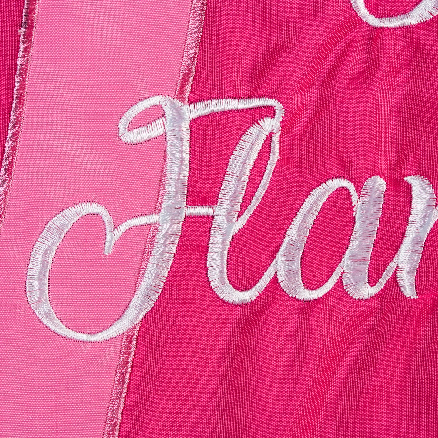 Let's Flamingle Garden Applique Flag