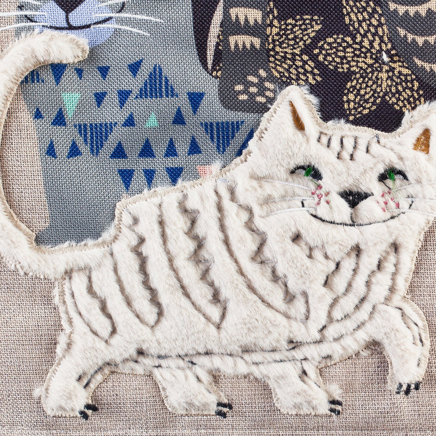 Life's Better with Cat Friends Garden Burlap Flag