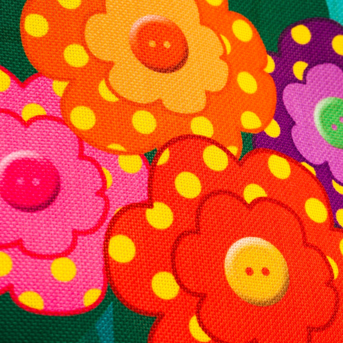 Welcome Y'all Polka Dot Flowers Garden Burlap Flag and Sassafras Mat Set (14B4181ECM+431272)