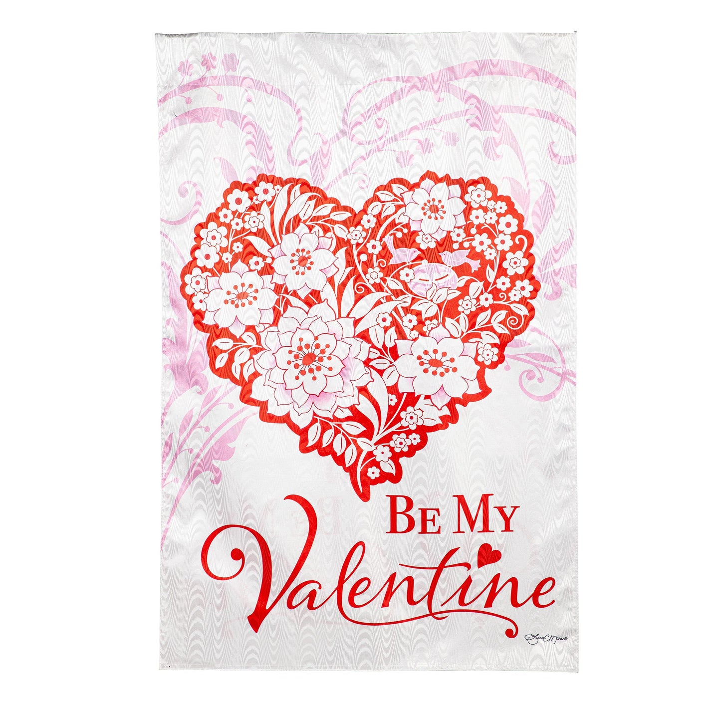 Love Birds Moire House Flag