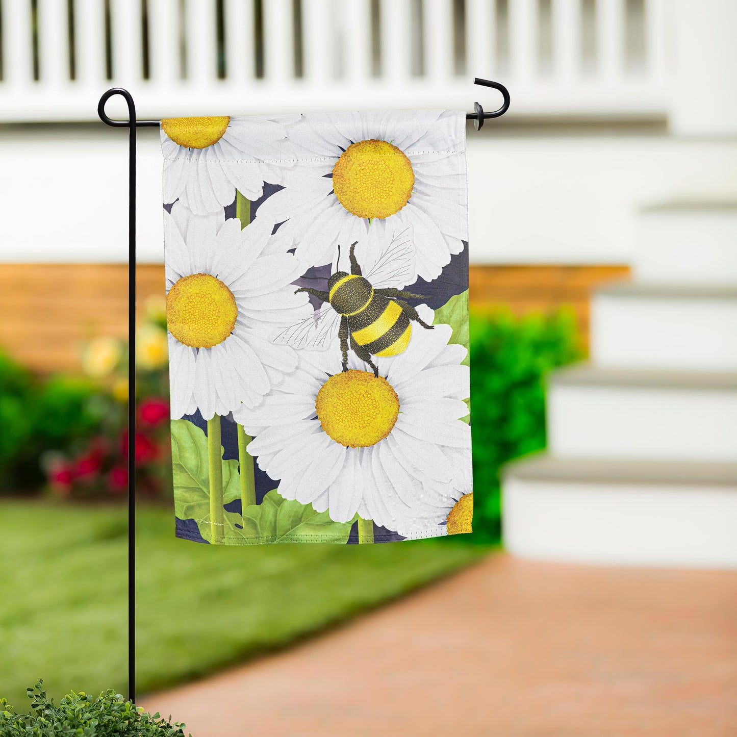 Let's Hang Out Suede Garden Flag