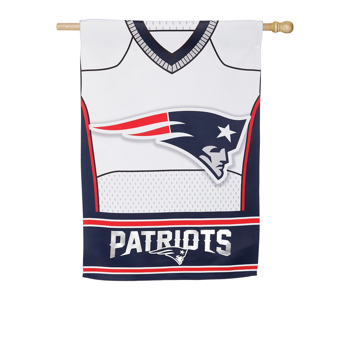 Flag, DS Suede, Foil, Reg, Jersey, New England Patriots