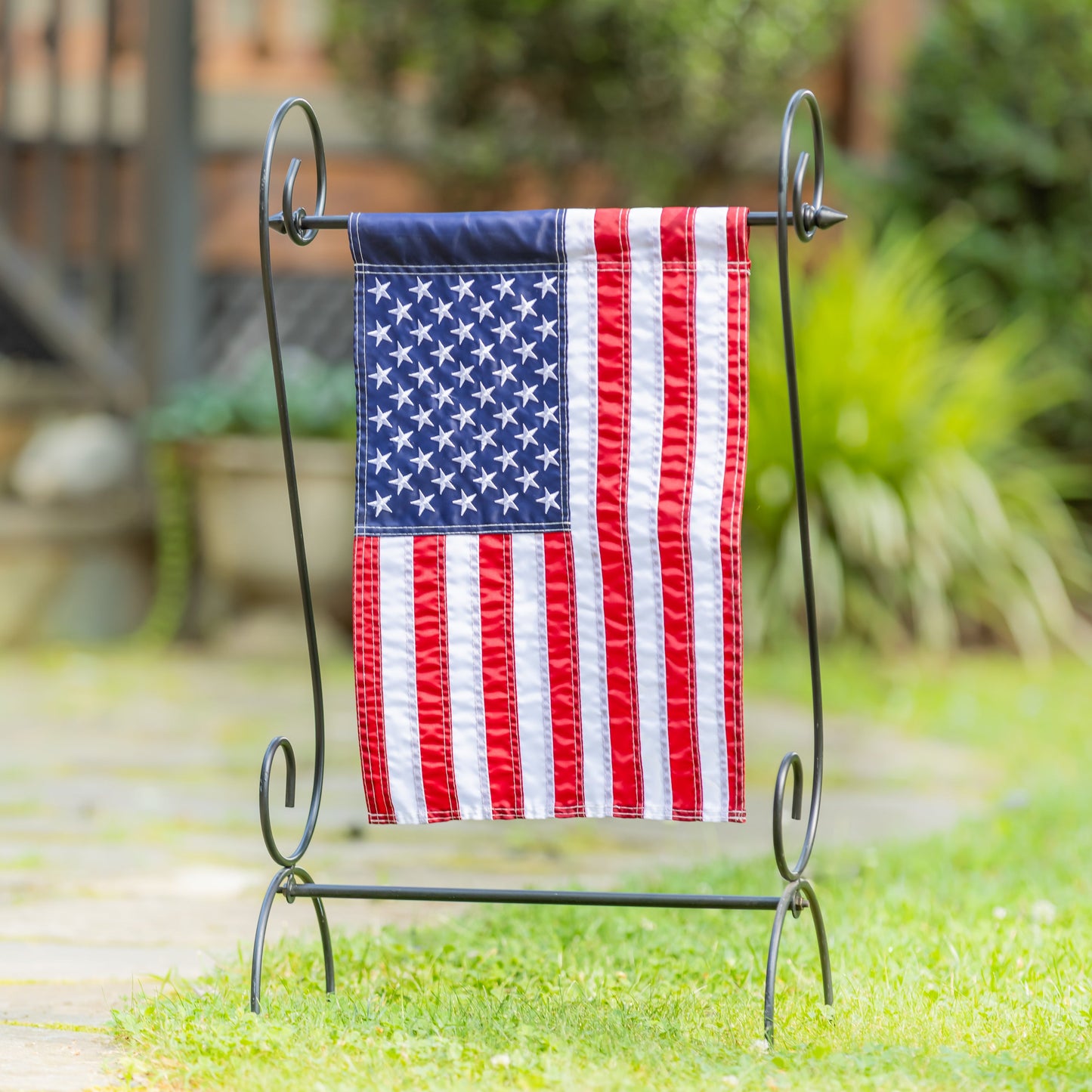American Flag Garden Applique Flag